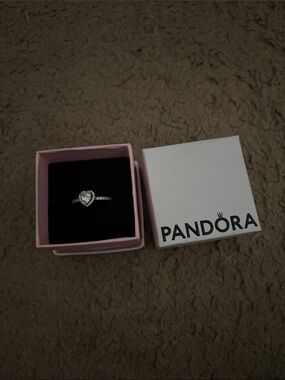 Pandora Silver Heart Promise Ring